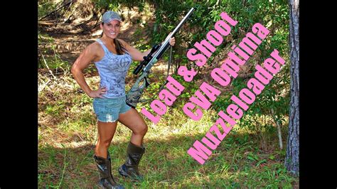 Girl Shows You How To Load And Shoot Cva Optima Muzzleloader Girls First Time Youtube