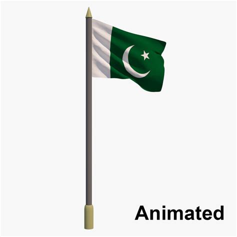 3d Flag Pakistan Animation Turbosquid 1189949