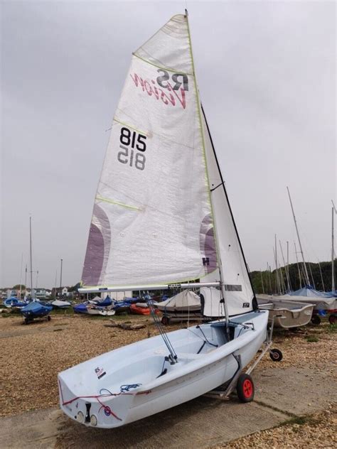 Sailing Dinghy Rs Vision Xl Sail No 815 In Bournemouth Dorset