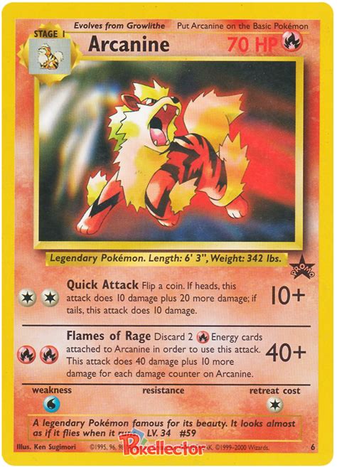 Different types of logos are used in all spheres of modern life. Arcanine - Wizards of the Coast Promos #6 Pokemon Card