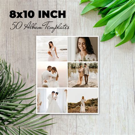 8x10 Inch Photo Album Template By Weddingposing