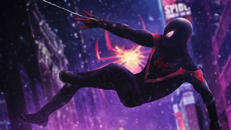 View Spider Man Miles Morales Wallpaper Png Spider Man Hintergrund