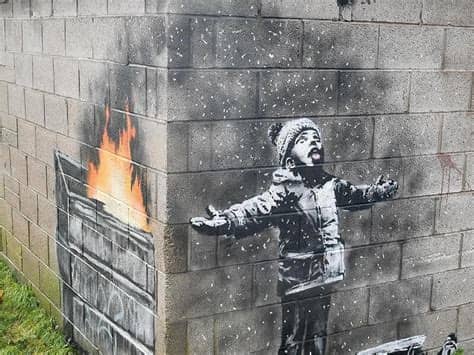 San francisco was recently the target of banksy, an international graffiti artist. Banksy-Werk an Garagenwand in Wales verkauft ...