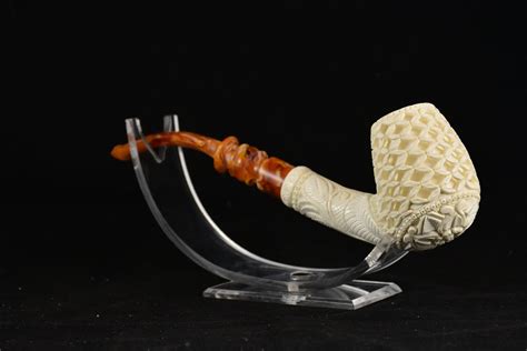 Long Stem Classical Pipe Meerschaum Pipe Handmade Meerschaum Etsy