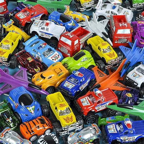 Assorted Vehicle Set Pack Of 60 Plastic Colorful Car And Plane Toys