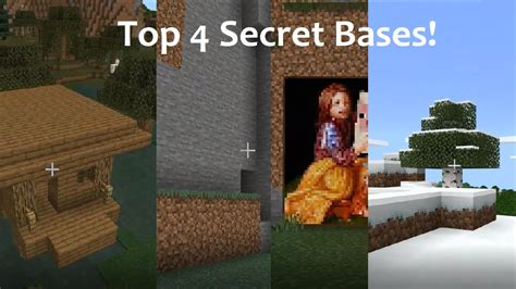 Top Four Secret Bases In Minecraft Youtube