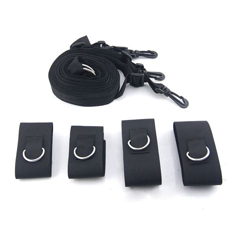 Adult Sex Toy Under Bed Restraint System Bedroom Bondage Cuffs Strap Set Kit Sm 748388417804 Ebay