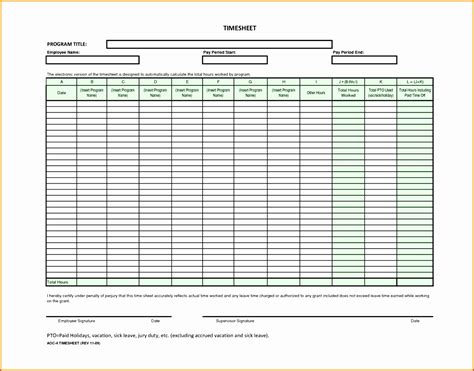 8 Semi Monthly Timesheet Template Excel Excel Templates