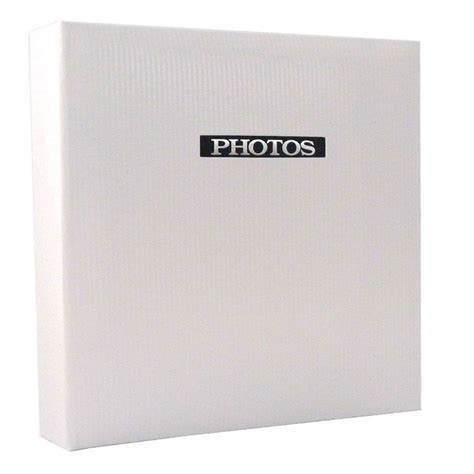 Elegance White 7x5 Slip In Photo Album 100 Photos Overall Size 75x6
