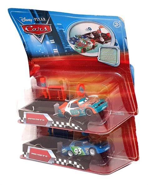 Mattel Disney Pixar Cars R5548 And R5549 Sputter Stop No92 And Spare O
