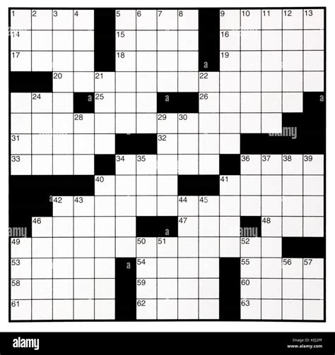 9 Blank Crossword Puzzle Template Template Free Download