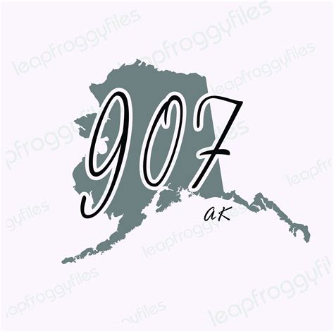 Alaska Area Code 907 Svg Filesvg Png Eps Dxfalaska State Etsy Israel