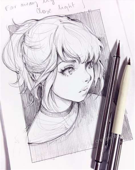 Girl Drawing Sketches Manga Drawing Cool Drawings Manga Art Drawing
