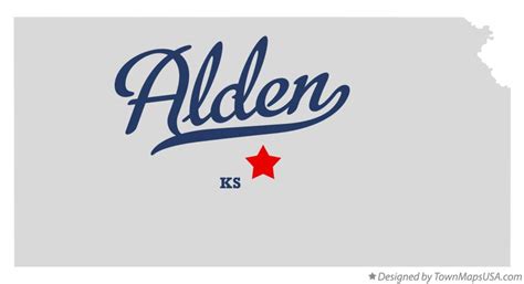 Map Of Alden Ks Kansas