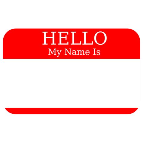 Name Tag Svg Hello My Name Is Svg Badge Svg Print Ai And Svg Cricut Cut