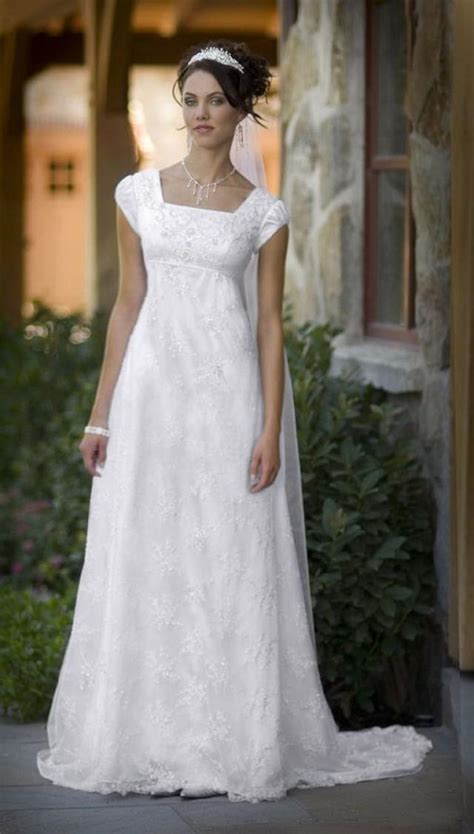 Dress Simple White Modest Wedding Dress 2496316 Weddbook