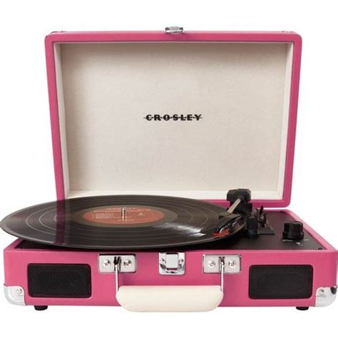 Crosley Cruiser Briefcase Styled Record Player Pink Electronics
