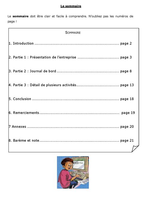 04 Exemple De Sommaire Choisir Son Lycée Ses Études Ses Formations