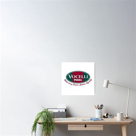 Vocelli Pizza Logo Poster For Sale By Umebrandon Redbubble