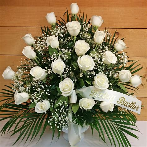 Prayoga White Rose Floral Arrangements