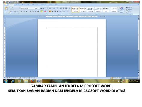 Gambar Tampilan Microsoft Word 2007 Terbaru