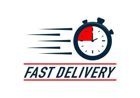 Timer Fast Delivery Logo Illustration Par Deemka Studio · Creative Fabrica