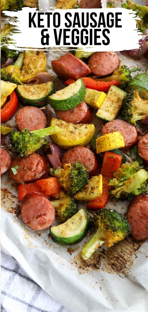 However allrecipes.com has a meal planner that will allow you to construct a meal that you would enjoy. Keto Sheet Pan Sausage & Veggies (Quick & Low Carb ...