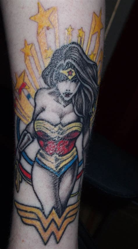 Wonder Woman Tattoo If The Skin And Shading Were Done Correctly This
