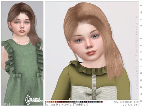Jenna Hairstyle Toddler By Darknightt At Tsr Sims 4 Updates