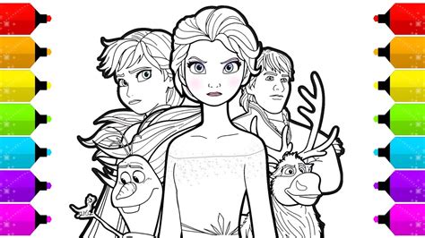 Elsa Coloring Pages Frozen 2 Kinosvalka