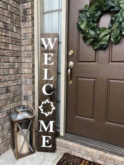 Welcome Sign Welcome Sign For Front Porch Vertical