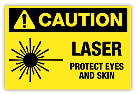 Caution Laser Label