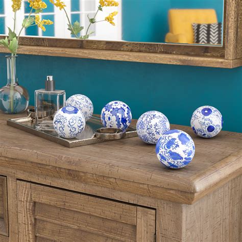 Decorative Balls For Centerpieces : Amazon Com Blue Donuts Decorative Balls For Bowls Decorative ...