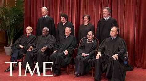 Us Supreme Court Justices Pose For 2018 Class Photo Time Youtube