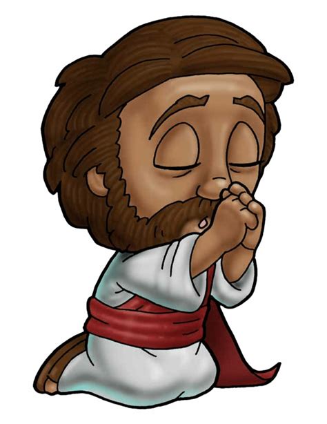 Jesus Praying Clip Art
