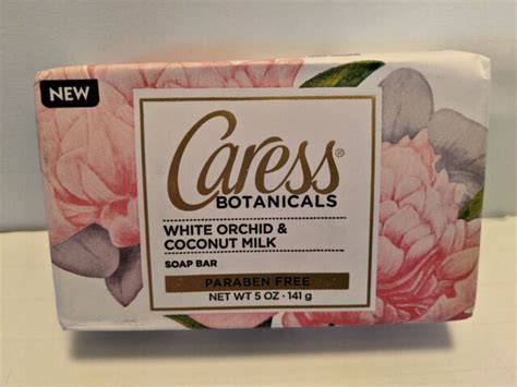 5 Caress Botanicals White Orchid And Coconut Milk Bar Soap 5oz Ship For