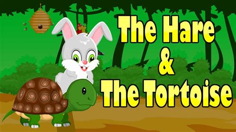 The Hare And The Tortoise Short Moral Story Rabbit And Turtle