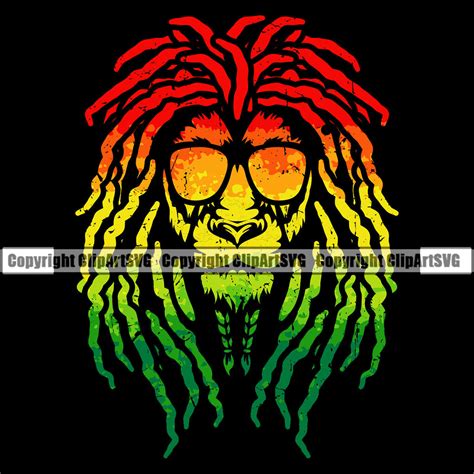 Rasta Reggae Lion Lions Flag Rastafarian Rastafari Pride Jamaica
