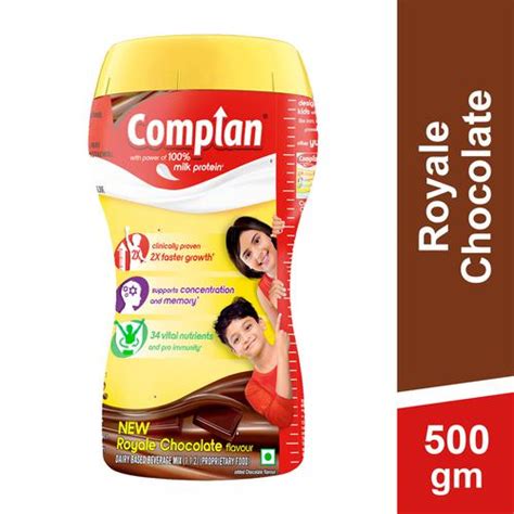 Buy Complan Health Drink Chocolate Flavour 500 G Bottle Online At Best