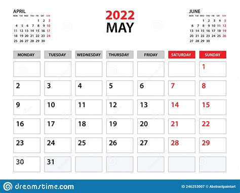 Kalender 2022 Sjabloon Kan 2022 Jaarsjabloon Voor Planners Maandelijks