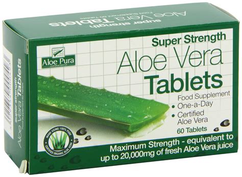 Super Strength Aloe Vera Tablets 20000mg 60 Buy Online In United Arab Emirates At Desertcart