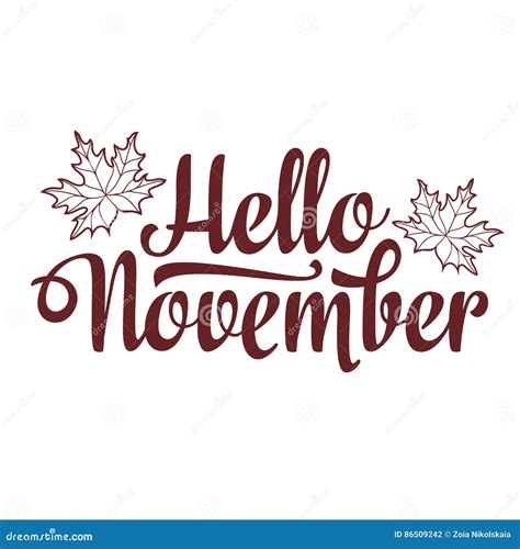 Hello November Van Letters Voorziend Samenstellingsvlieger Of