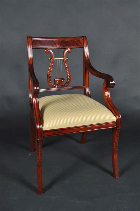 Free delivery and returns on ebay plus items for plus members. Lyre Back Dining Room Chairs. Solid Mahogany Schmieg ...
