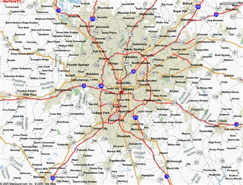 Map Of Atlanta Travelsmapscom
