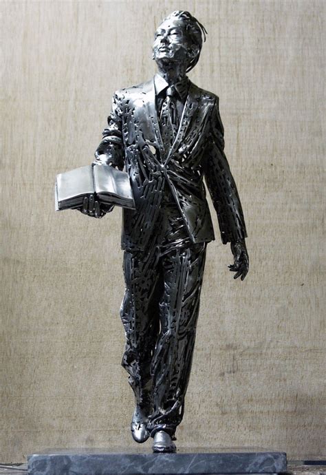 Human Steel Scrap Sculptures By Jordi Diez Fernandez Human Sculpture