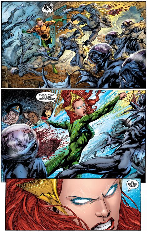 Aquaman And Mera Vs The Trench Comicnewbies