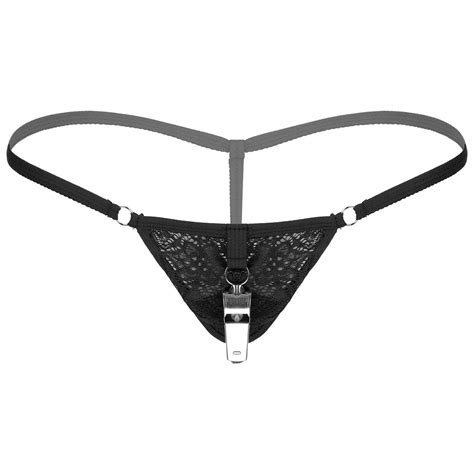 Sexy Men Lingerie Crotchless G String Bikini Underwear Underpants With