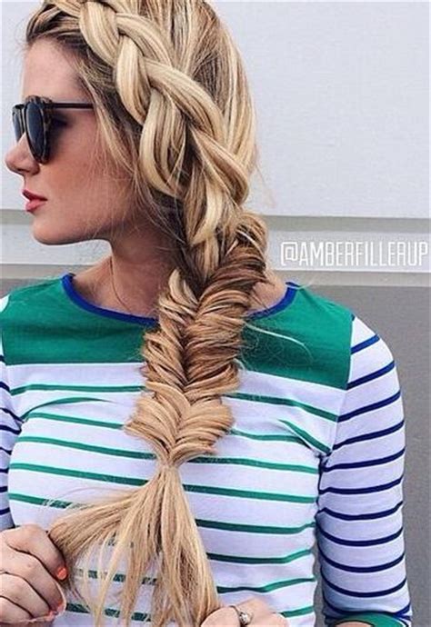 16 Messy Fishtail Braid Ideas For Teenage Easy Spring Summer Long Hairstyle Bored Fast Food