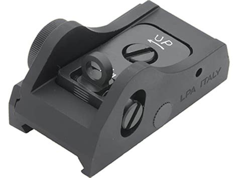 LPA BAR Tactical Series Ghost Ring Rear Sight Weaver Style Mount Steel