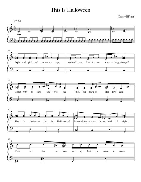 This is Halloween Sheet music for Piano | Download free in PDF or MIDI